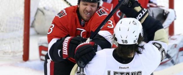 Game Day- Senators Visit Crosby and the Penguins