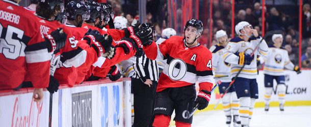 Pageau Scores Twice in Win Over Sabres