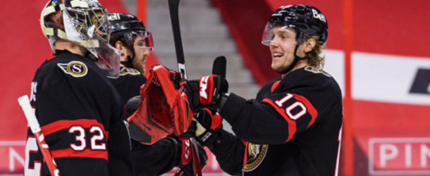 Gustavsson Leads Senators Over Flames