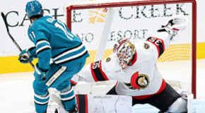 Senators Escape San Jose With a Win