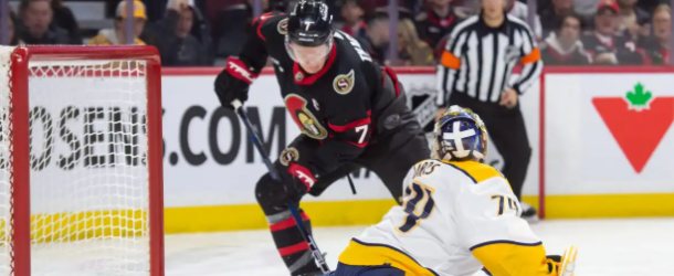 Game Day – Senators Continue Homestand vs. Predators