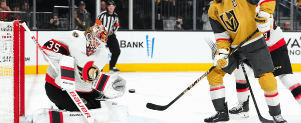 Ullmark Leads Senators Over Golden Knights
