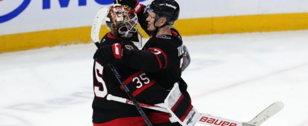 Ullmark, Tkachuk Lead Senators Over Devils