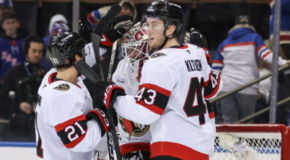 Shorthanded Senators Beat Rangers
