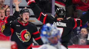 Tkachuk, Sanderson Lead Senators Over Lightning